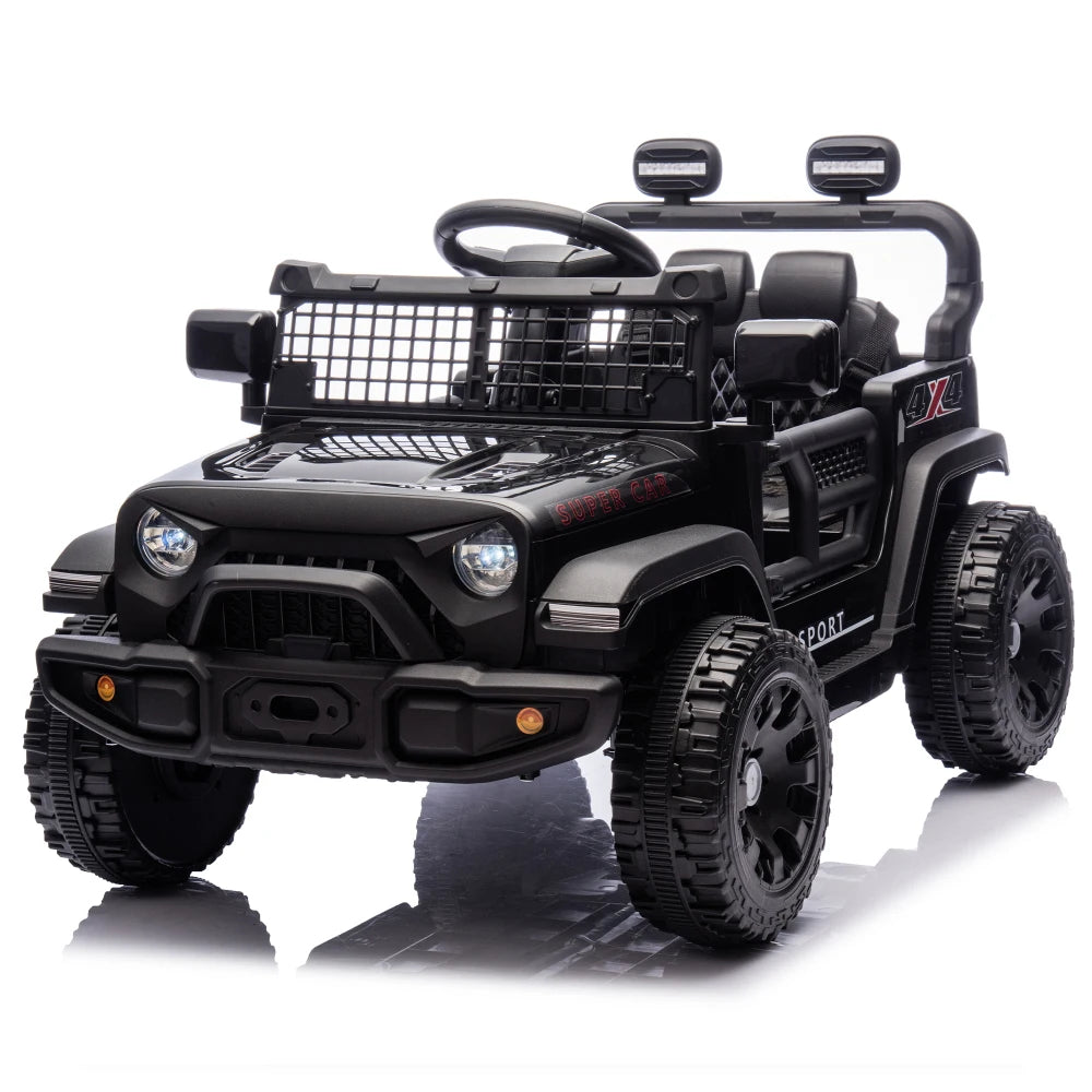 24V Kids Ride on Car W/Parents Control,Four-wheel suspension,2WD,Power display,Bluetooth,MP3,Music,LED headlight,Provide a speed of 1.86-3.11MPH For Kids Around 3 years old.
