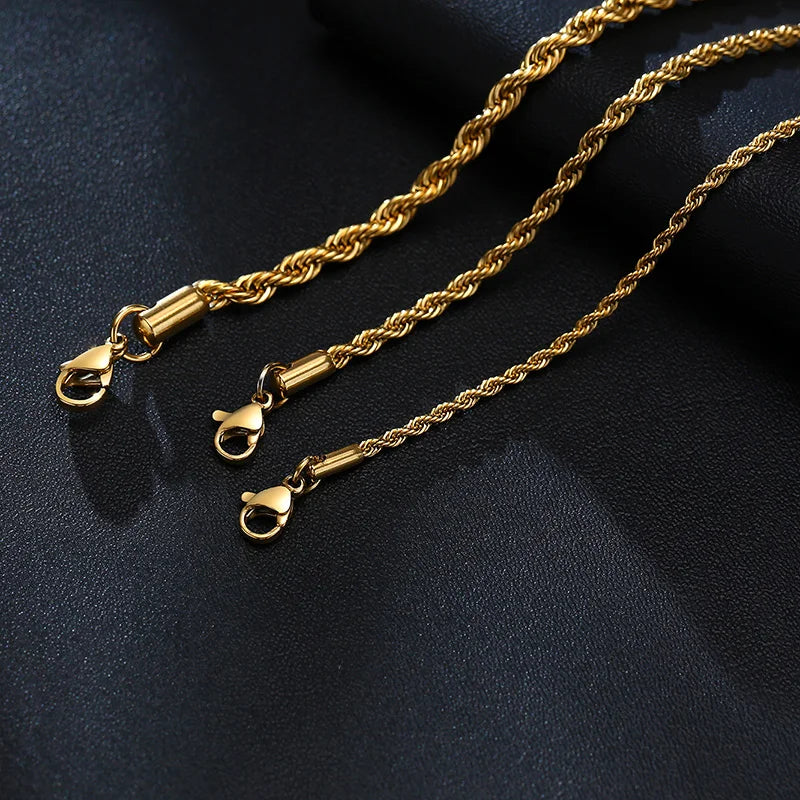 Vnox Unisex Rope Chain Bracelets for Men Women