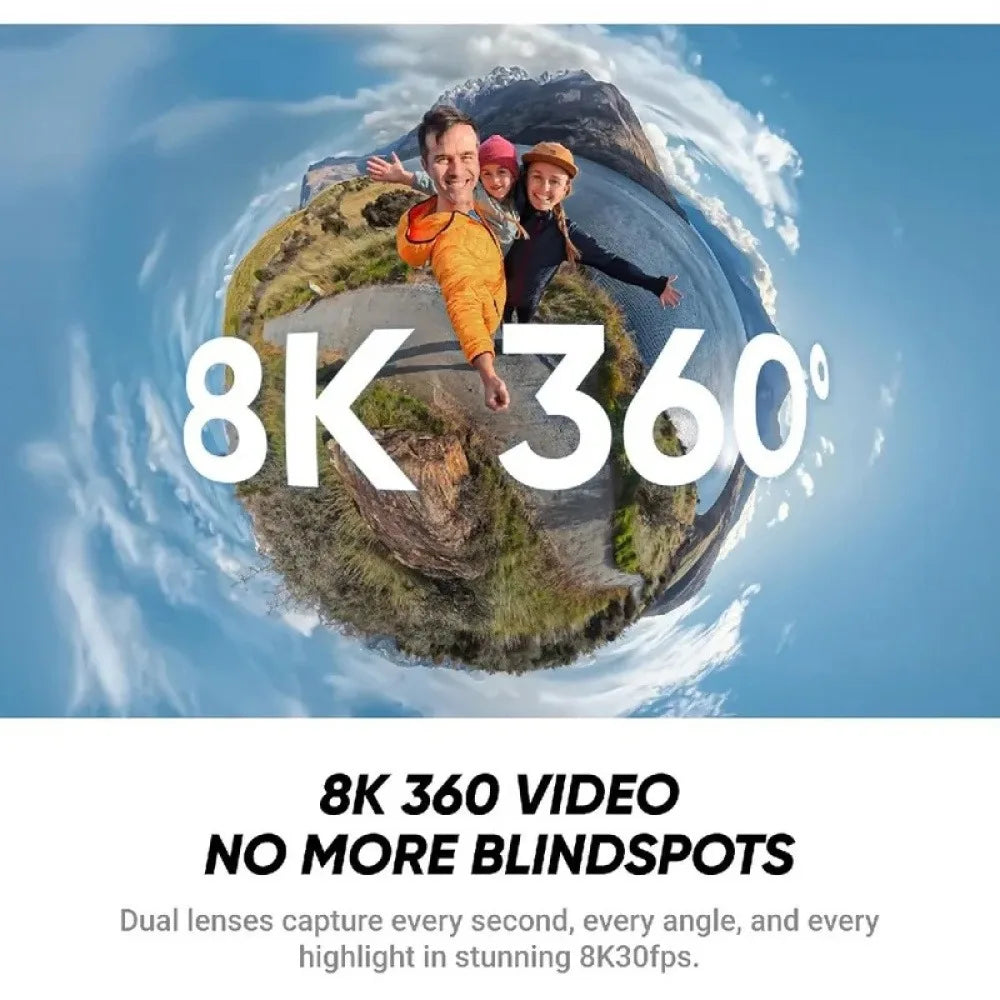 New 360 Active HDR Video Action Camera 4K 2K Single-Lens Camera Waterproof