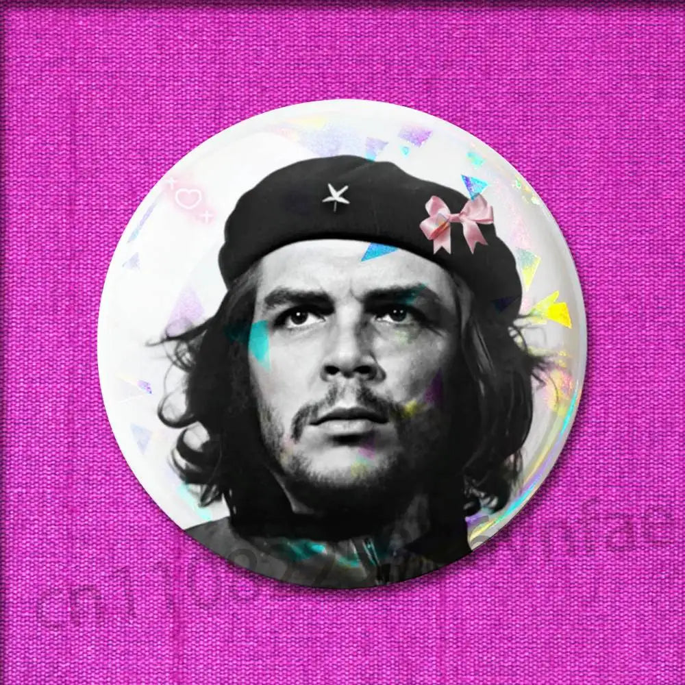 Che Guevara Karl Marx Badge For 32mm 25mm 44mm 75mm 58mm Round Pin Brooch Insignia Cover Decoration
