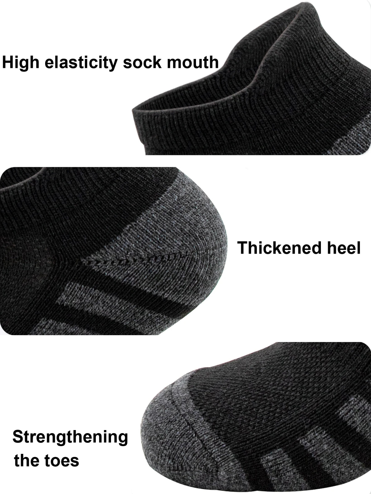 6/24 Pairs Cushioned Breathable Ankle Athletic