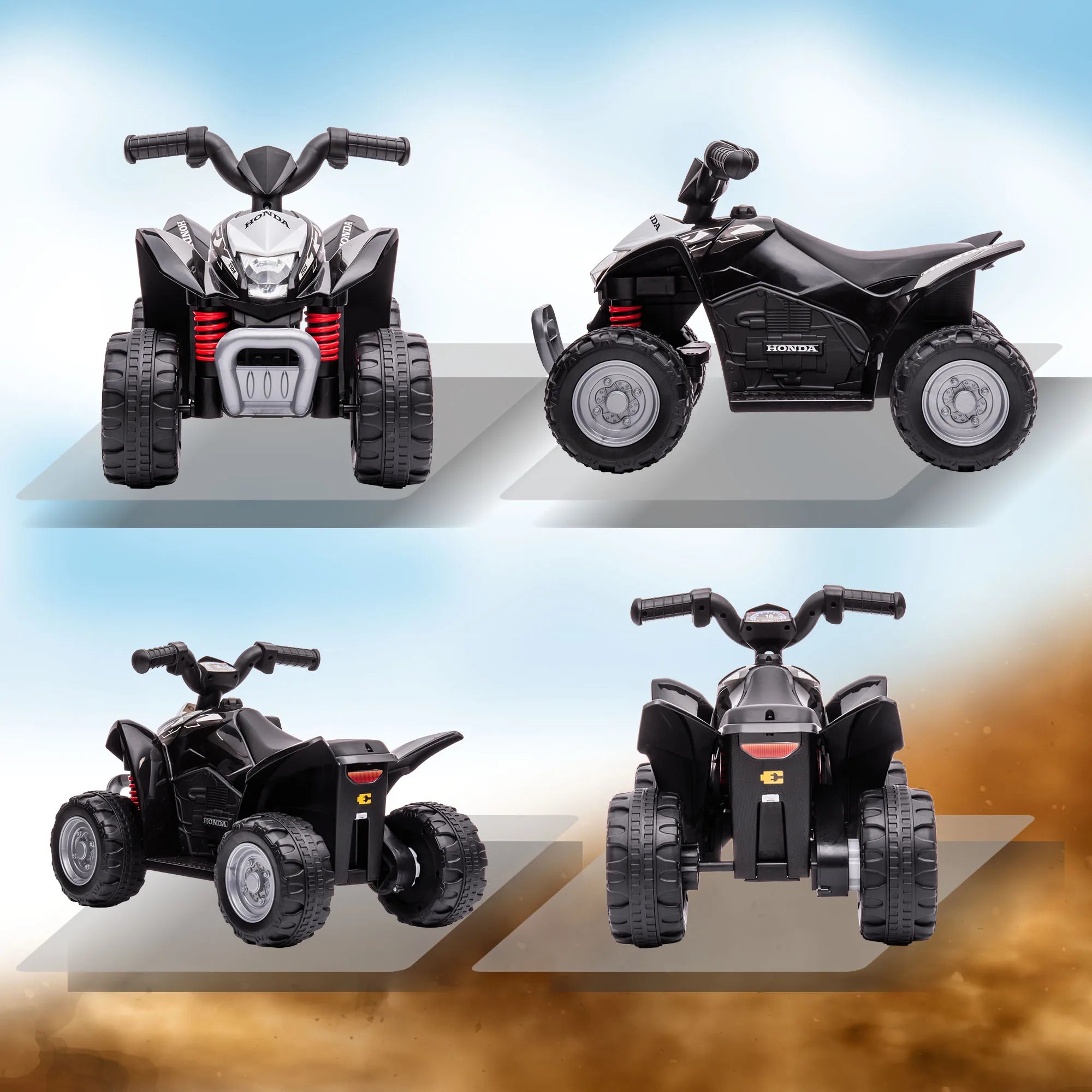AIYAPLAY Electric Quad Miniquad Children Electric ATV Kids Quad With LED
