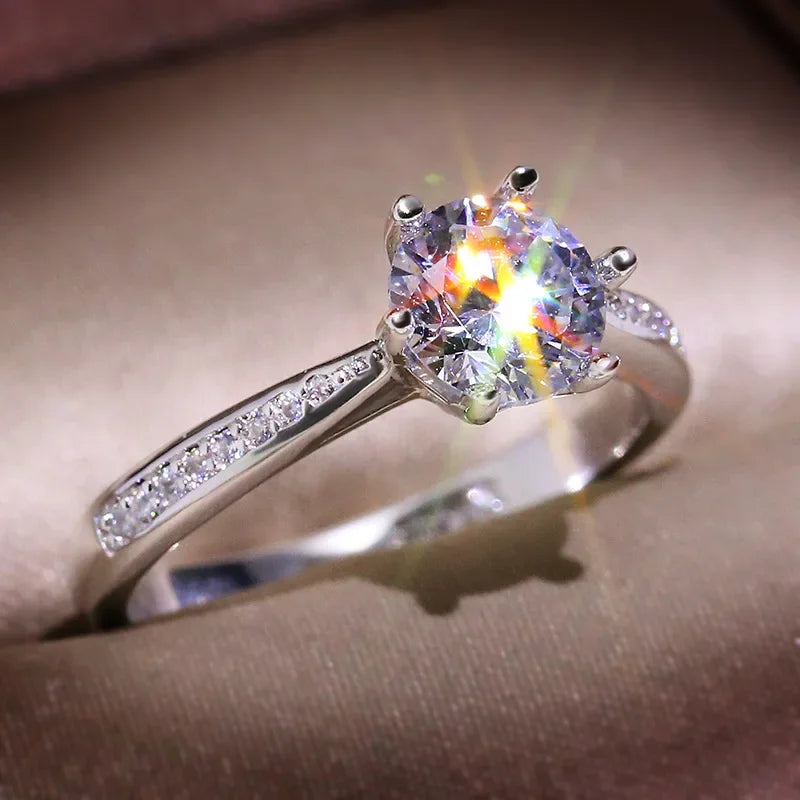 HOT SALE 925 Sterling Silver 1carat Heart Arrow Zircon Stone