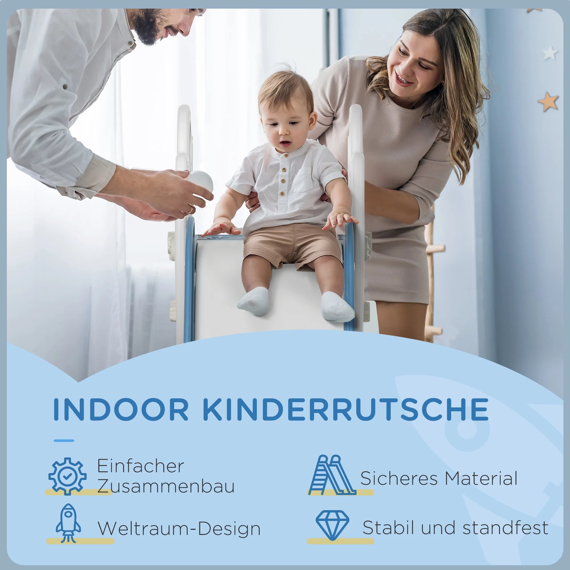 AIYAPLAY children's slide, children's slide for children from 1.5 to 3 years
