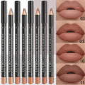 4 Pcs Matte Lip Liner Pencil Set, Waterproof Long Lasting Smudge Proof Lip Liners