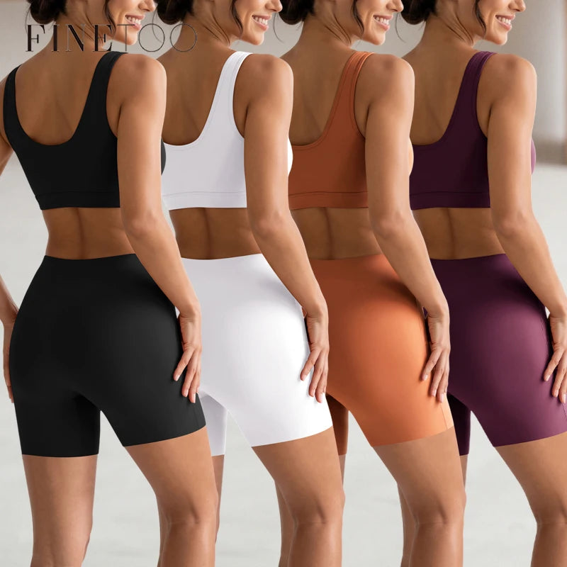 FINETOO Seamless High Waist Shorts Panties Women Tummy Control Hip Lift Ice Silk Safety Underwear Female Tight Boyshorts Boxer