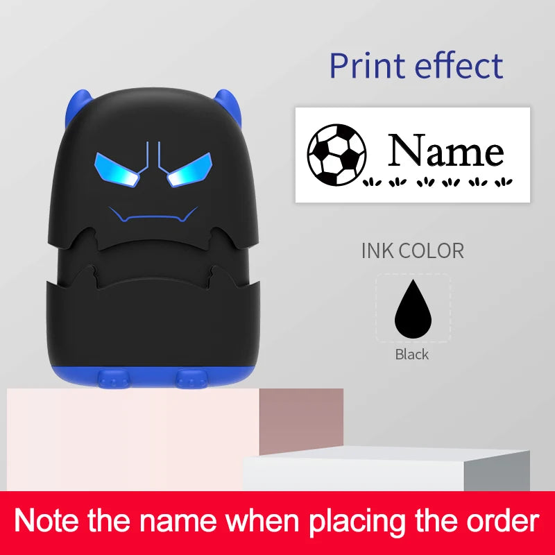 Custom Cartoon Baby Name Stamp Kit - Reusable for Cotton