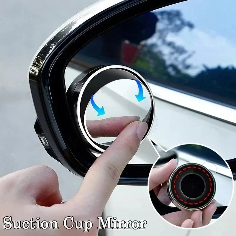 1-4Pcs Car Suction Cup Mount Auxiliary Rearview Mirror 360 Degree Rotating