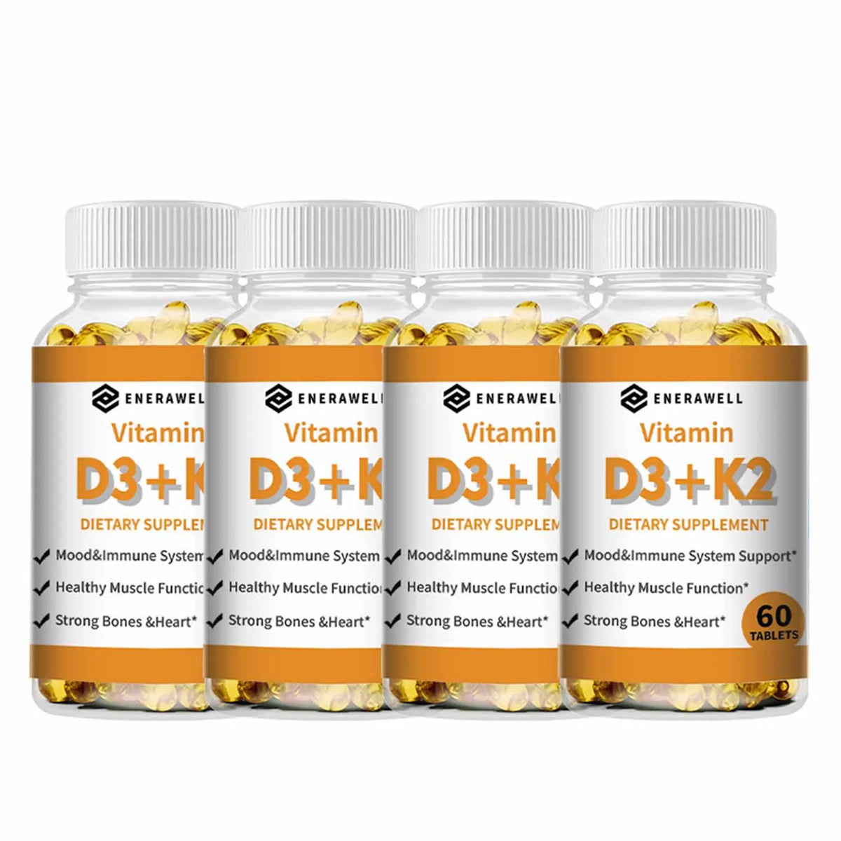 Vitamin D3 K2 Capsule - 20,000 IU Vitamin D3 Supports Bone & Teeth Health, Calcium Metabolism