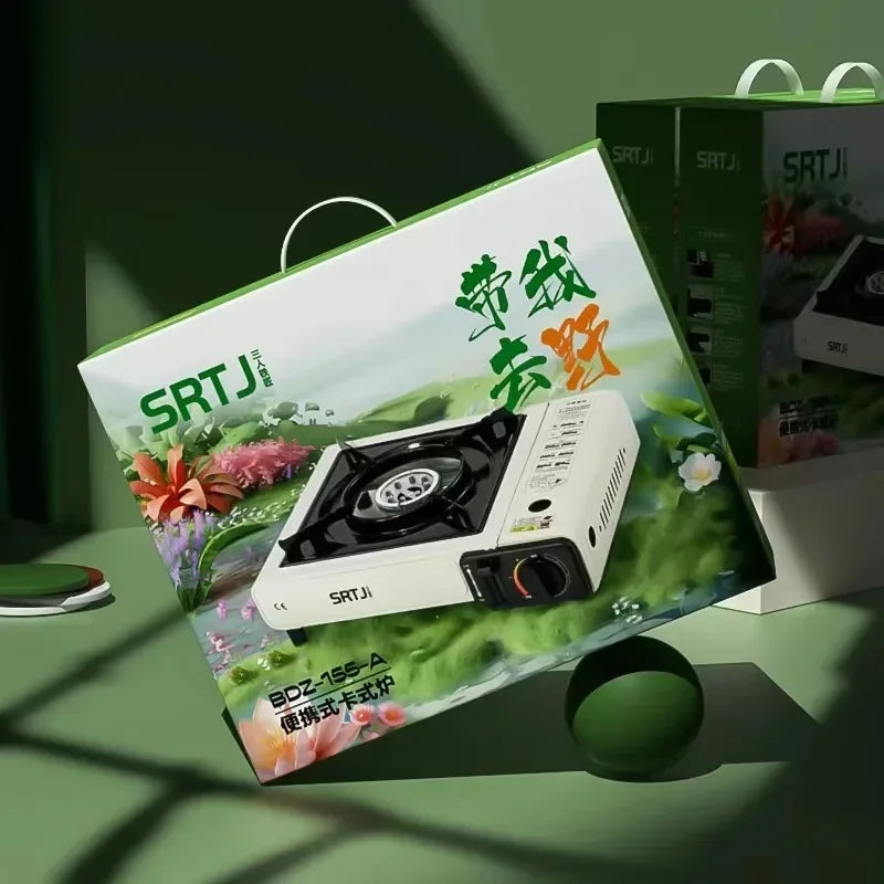 New Outdoor Cassette Stove Portable Outdoor Cass Hot Pot BBQ Gas Stove Household Gas Stove Butane Gas Stove