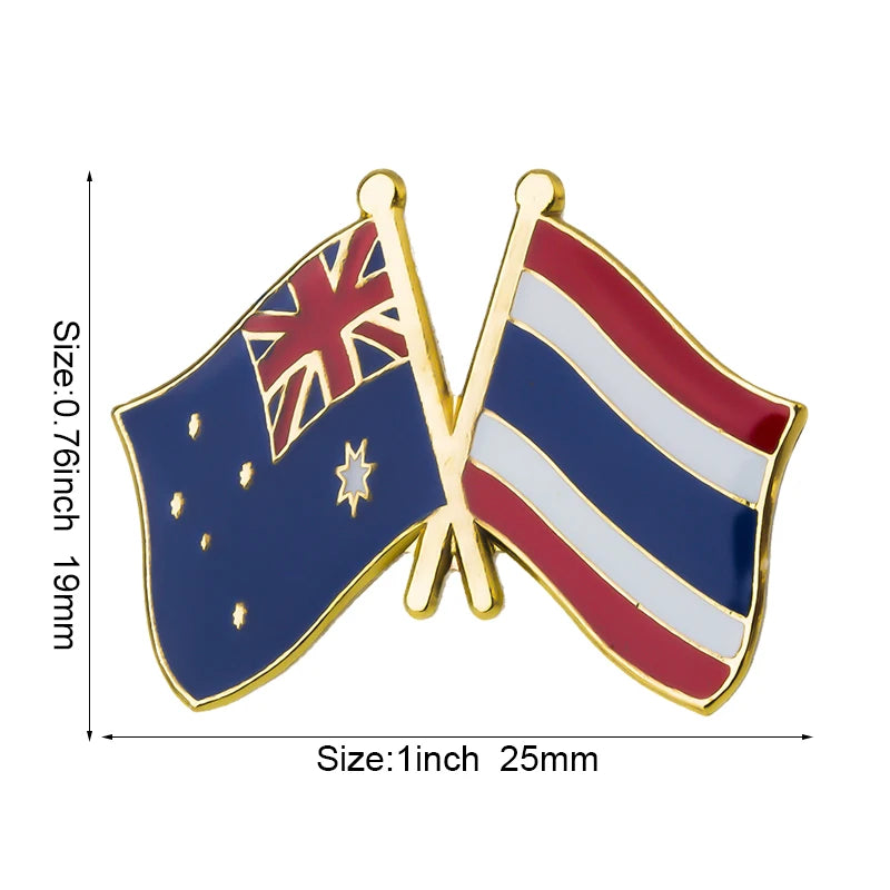 Australia Flag Badge Brooch Natinal Lapel Pins Flag Lapel Pins Country Flag Badge