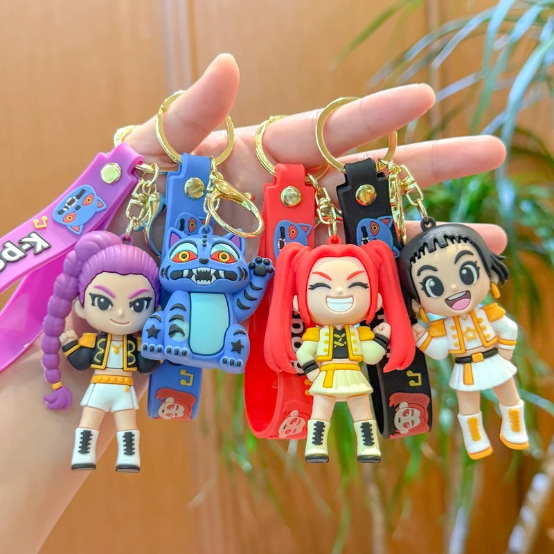 Anime Girl Group Idol Keychain Group Rumi Mira Zoey Anime Character