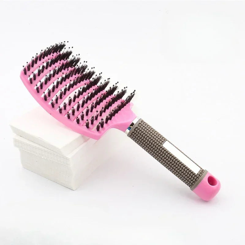 Wet Curly Hair Comb Detangling Hair Brush Women Scalp Massage Comb Bristle Fluffy Salon Hairdressing Combs Barber Styling Tools