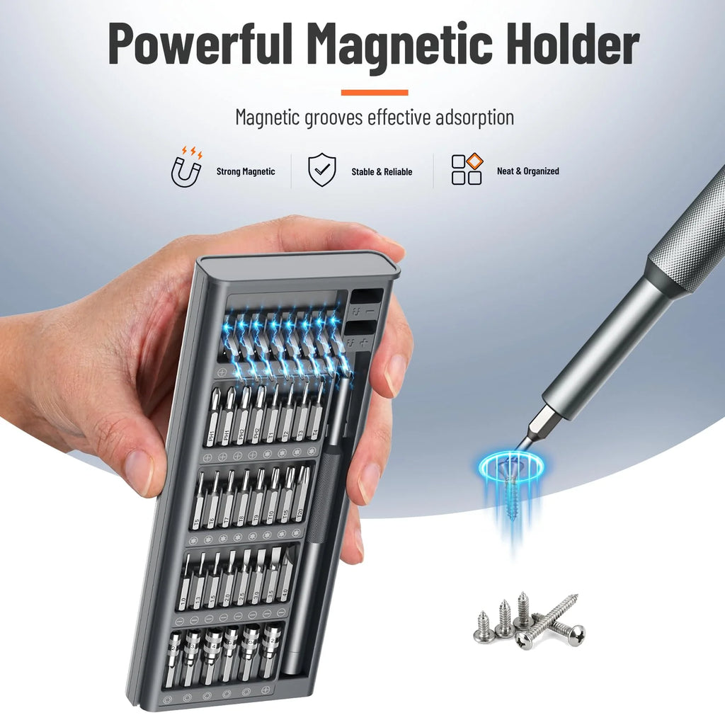 42/80 in 1 Precision Screwdriver Set with Magnetizer/Demagnetizer