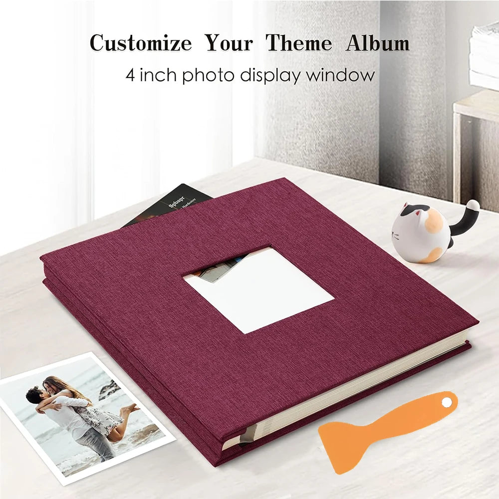 Large Photo Album Self Adhesive 20 Sheets/40 Pages DIY Bookshelf Album for Baby Family Anniversary Wedding Photo Storage