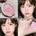 Vintage Embossed Gradient Blush Matte Smooth Long‑Wearing Natural Look Cheek Brightening Atmosphere Blush Long Lasting Makeup