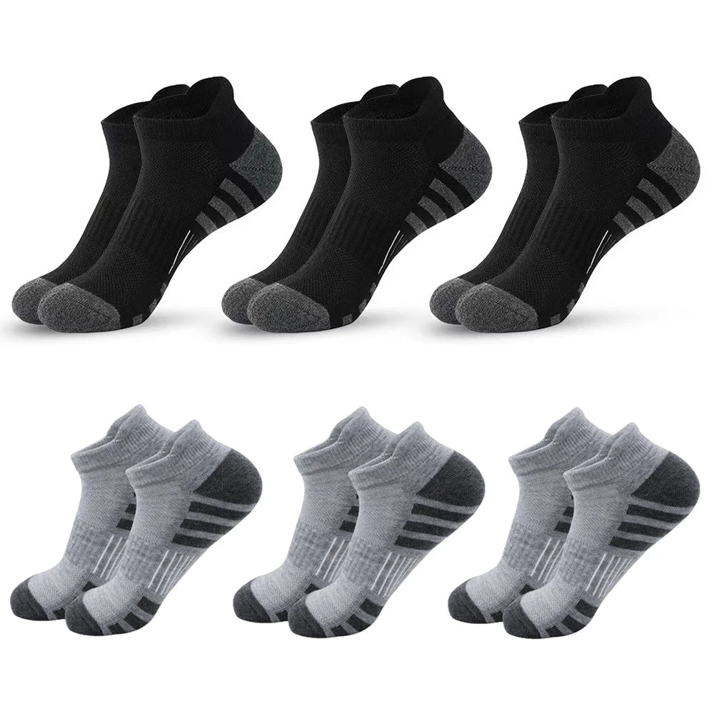 6/24 Pairs Cushioned Breathable Ankle Athletic