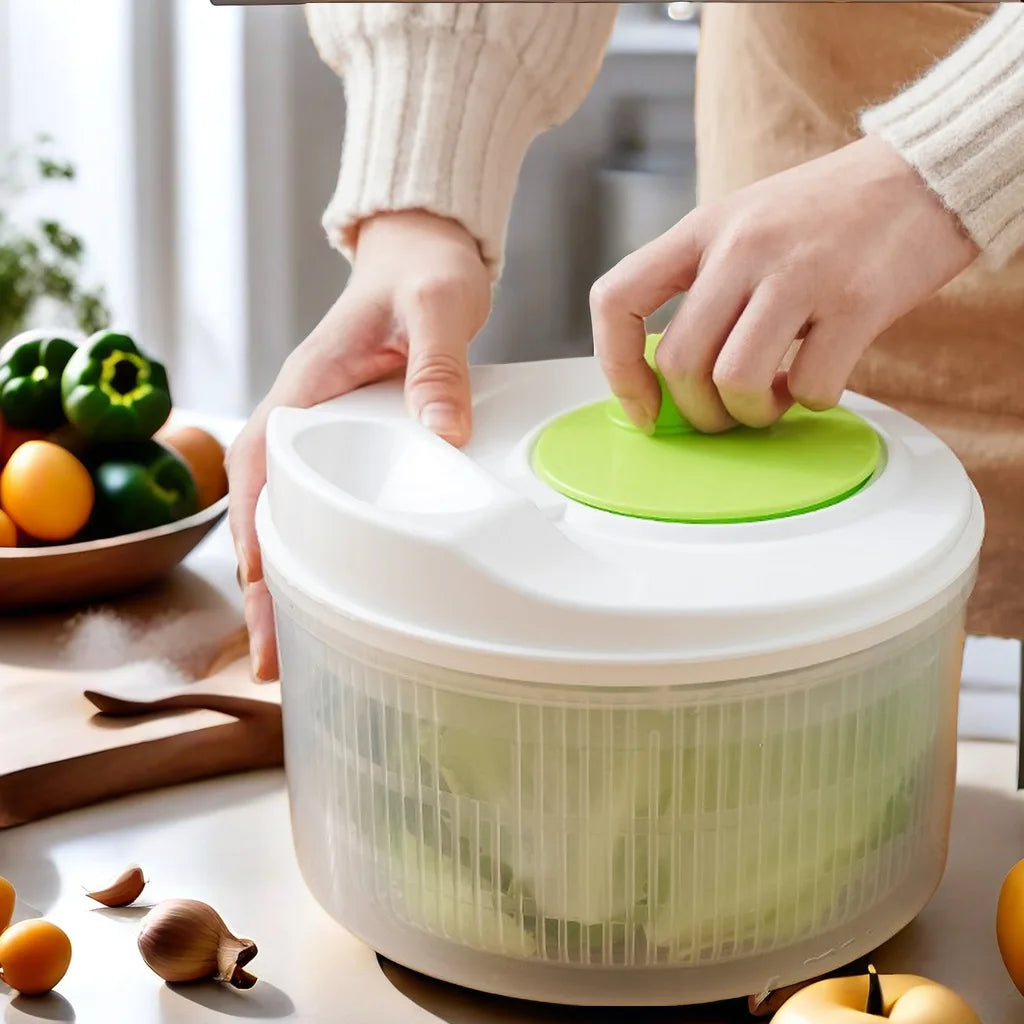 Multifunction Salad Spinner Lettuce Dryer Manual Vegetable