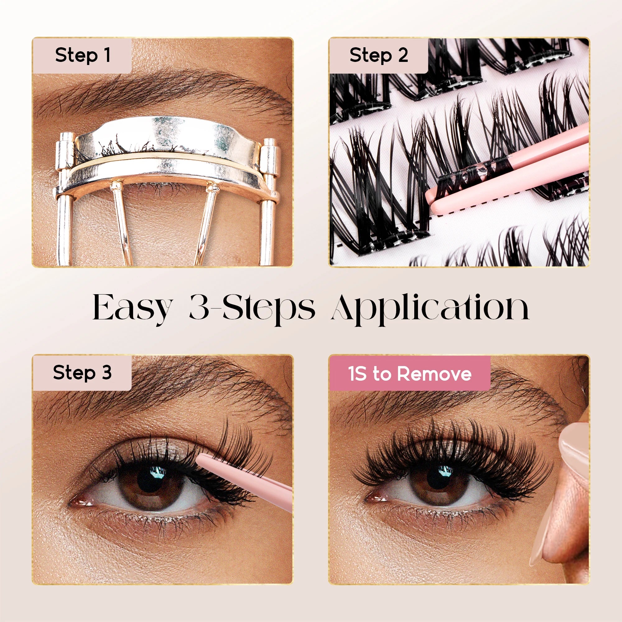 Befer Self-Adhesive Lash Clusters Clear Pre-Glued Eyelashes Cluster 150pcs Manga Natural Makeup Fluffy False Eyelashes Supplier
