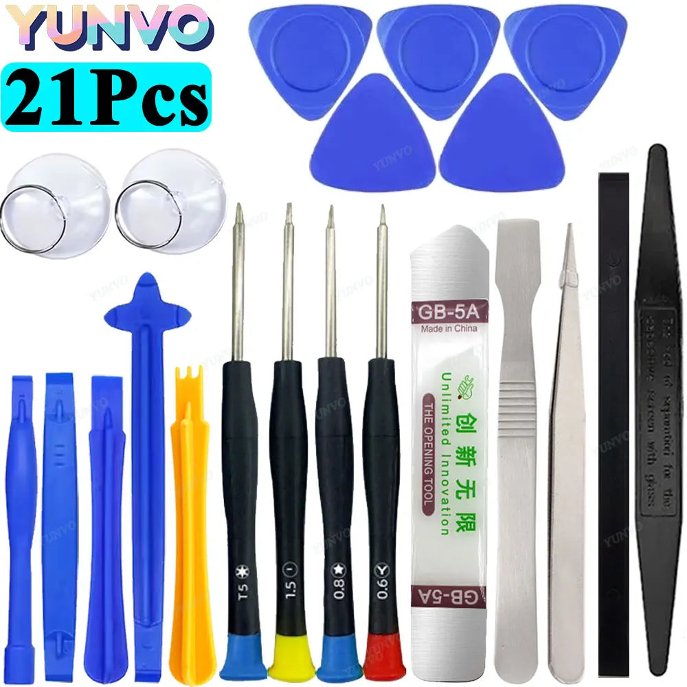 Professional Mobile Phone Repair Tool Kit, Precision Screwdriver Set for iPhone Android, Multi-Function Disassembly Opening Tool