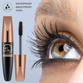 5D Waterproof Mascara Lengthens Eyelashes Extension Black Silk Fiber Mascara Female Makeup Cosmetic Waterproof Mascara