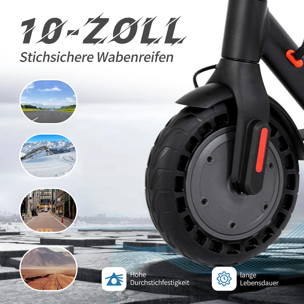 YL-E9T (ABE) Electric Scooter 500W 36V 10Ah with German Road Permit EScooters 10" Tires W/Smart App E-Scooter Max Speed 20km/h