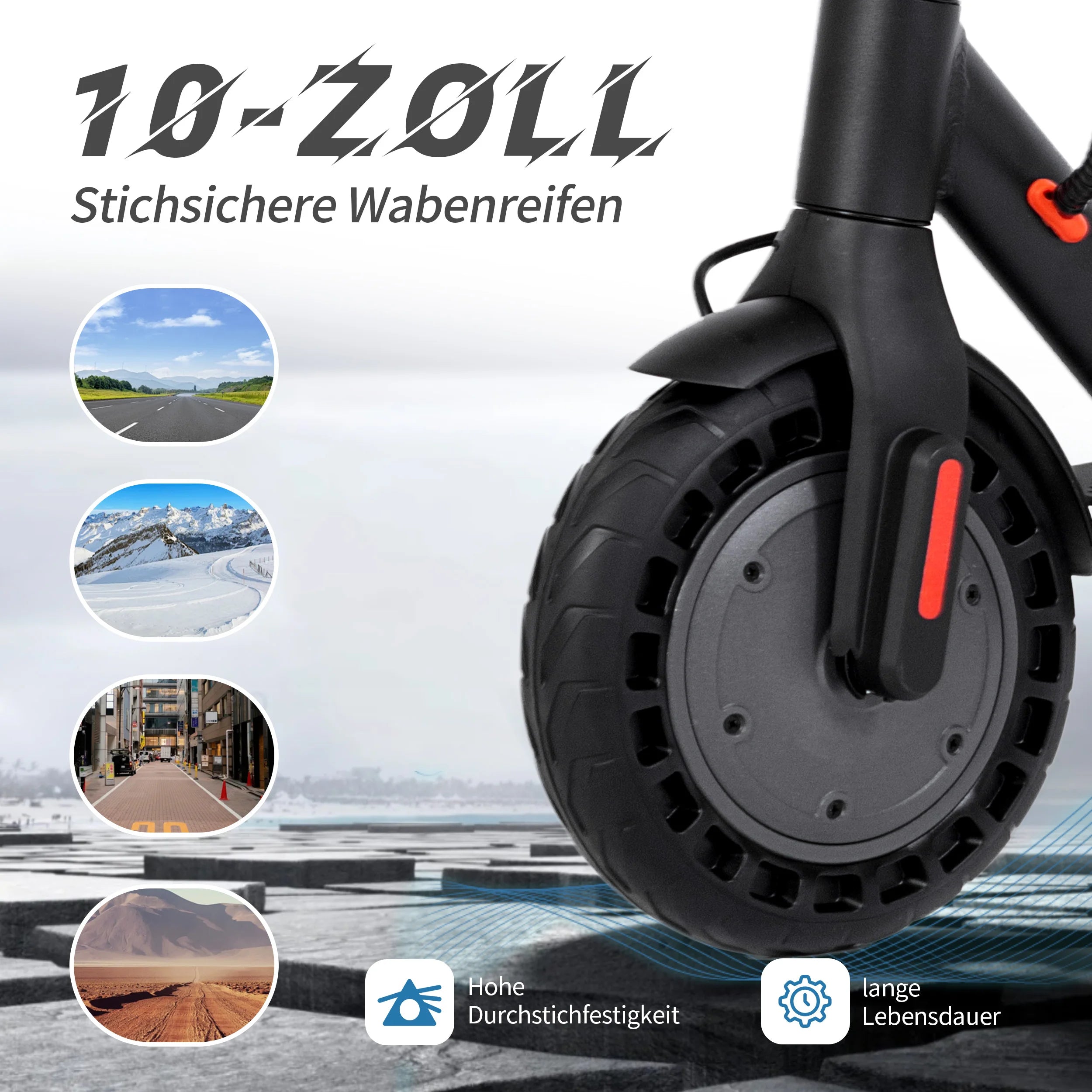 YL-E9T (ABE) Electric Scooter 500W 36V 10Ah with German Road Permit EScooters 10" Tires W/Smart App E-Scooter Max Speed 20km/h