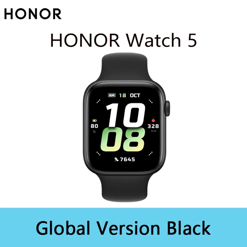 Honor Watch 5 Health Scan Precise GPS Tracking 15 Days Long Battery Life 1.85-inch