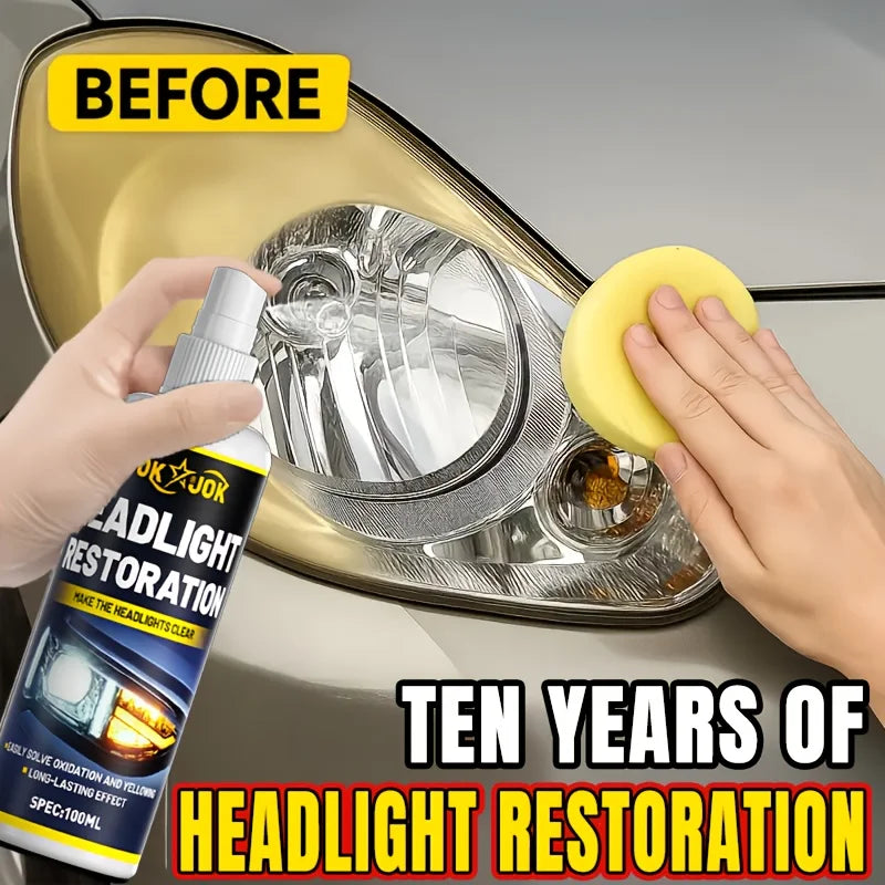 100ML Ceramic Auto Headlight Repair Spray - Advanced Headlight Repair and Protection