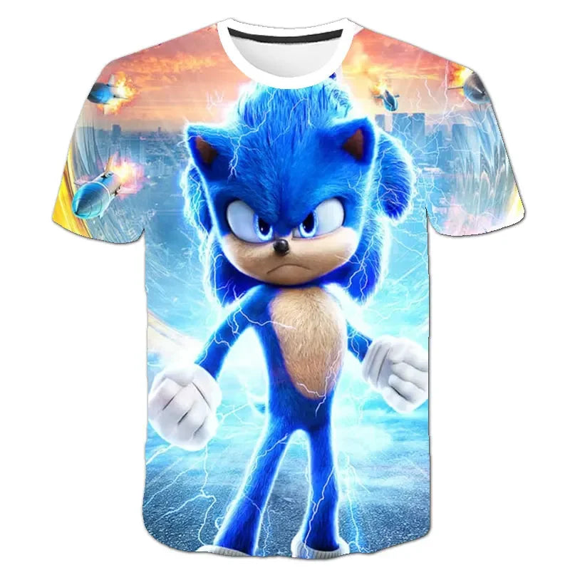 Boys 3D Printing Clothes New Cartoon T shirt Kids Clothing Boys Girls Cartoon Game Boy Summer Children T-shirt Tops