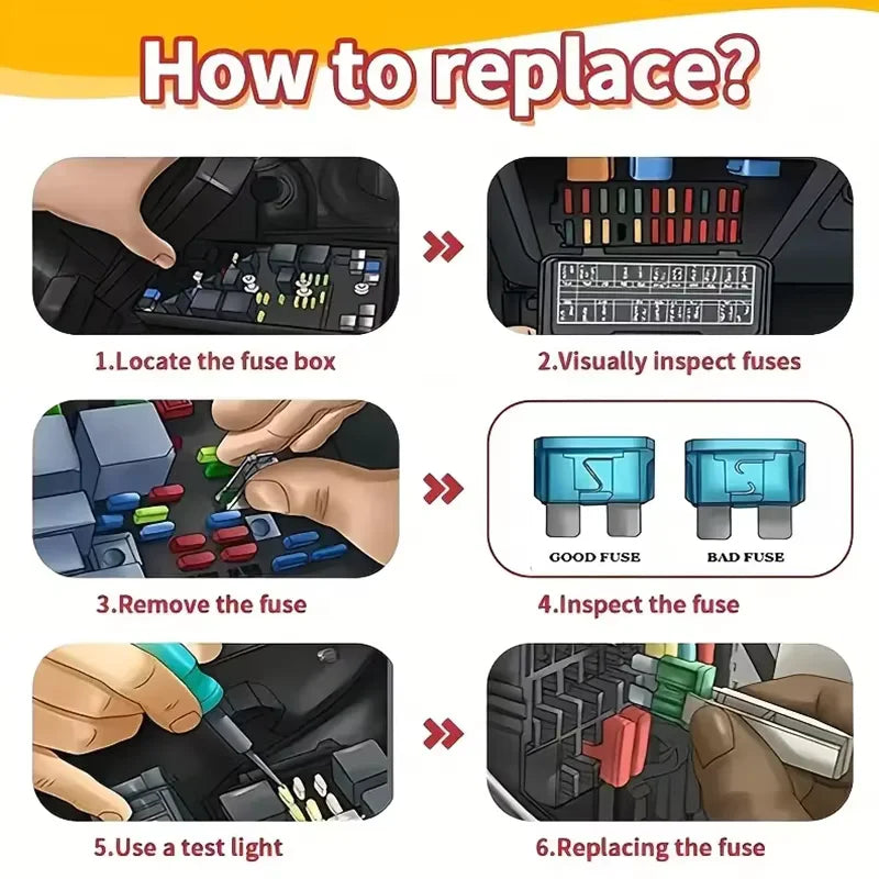 50-306 pcs car fuse combination kit, mini small medium, fuse blade type for marine, automotive,2A 3A 5A 10A 15A 20A 25A 30A 35A