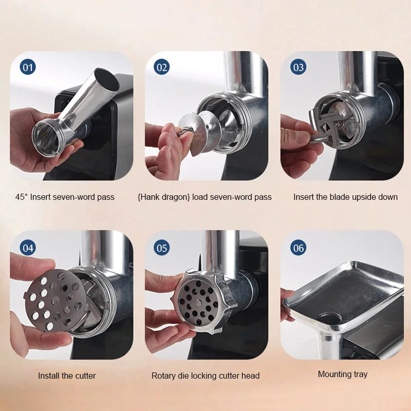 Electric Meat Grinder,Heavy Duty Meat Mincer, Sausage Stuffer Maker