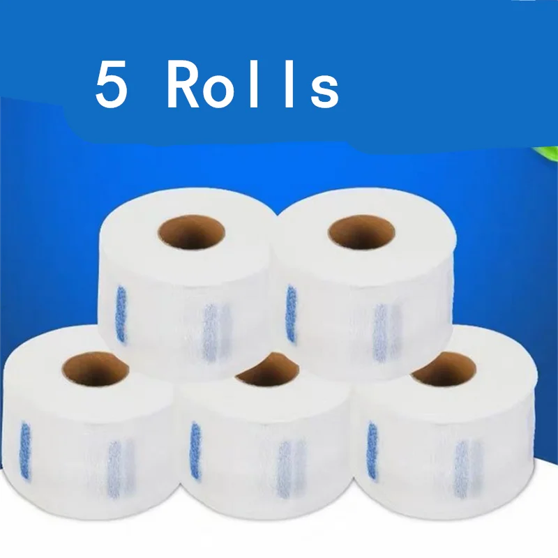 1/2/5 Rolls Disposable Hair Cutting Accessory Neck Paper Adjustable
