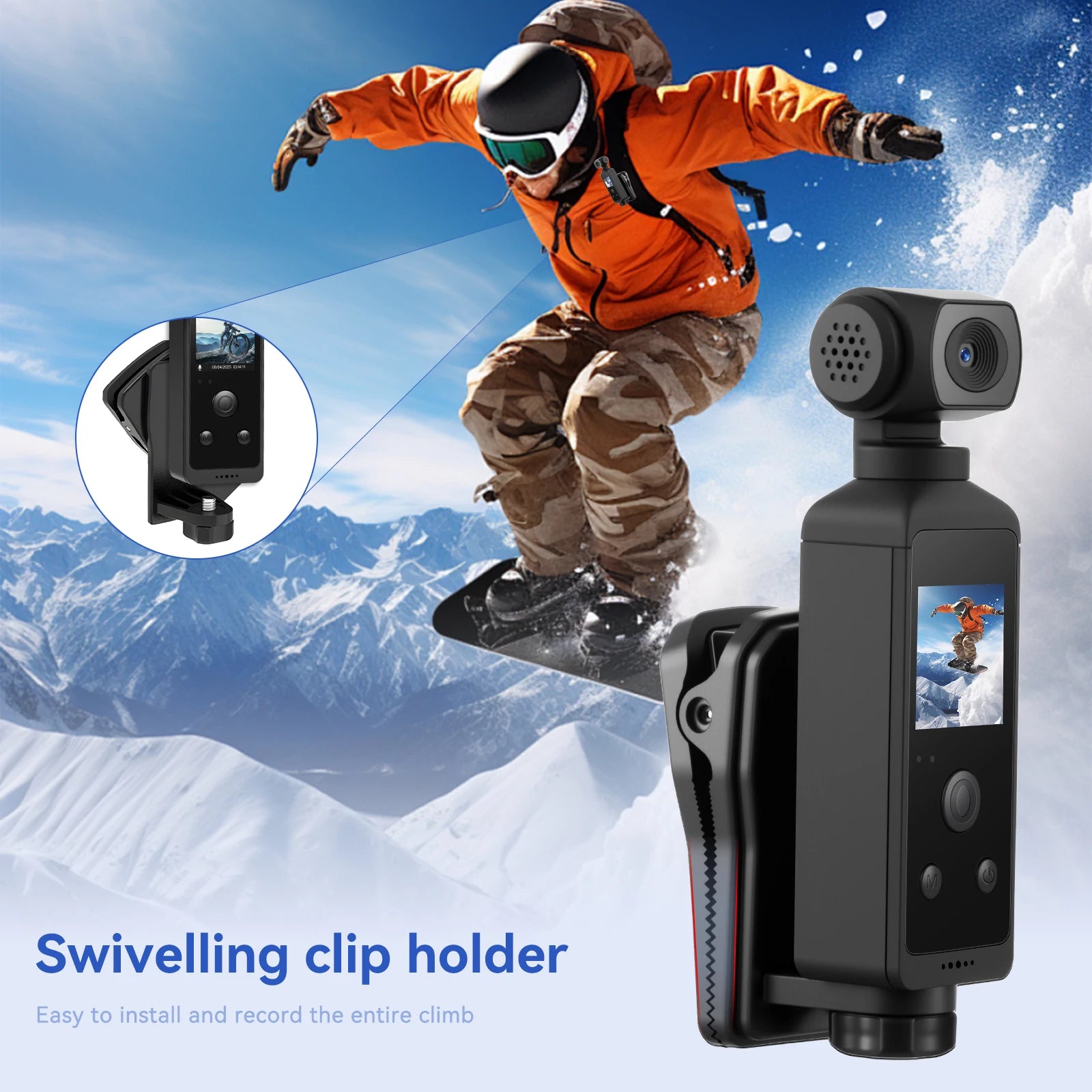 1.3" 4K HD Mini Handheld Camera Night Vision WiFi Digital Portable