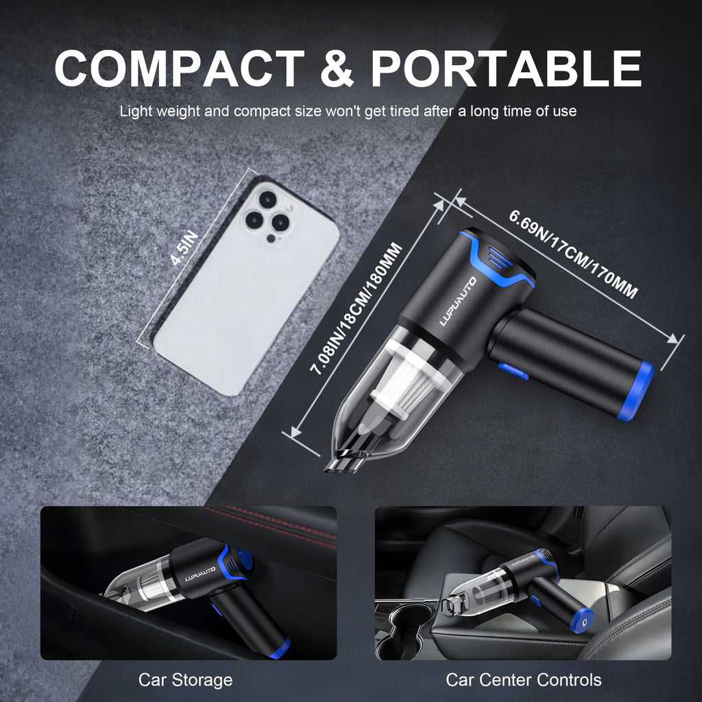 Portable Wireless Car Vacuum Cleaner 12000PA Wireless