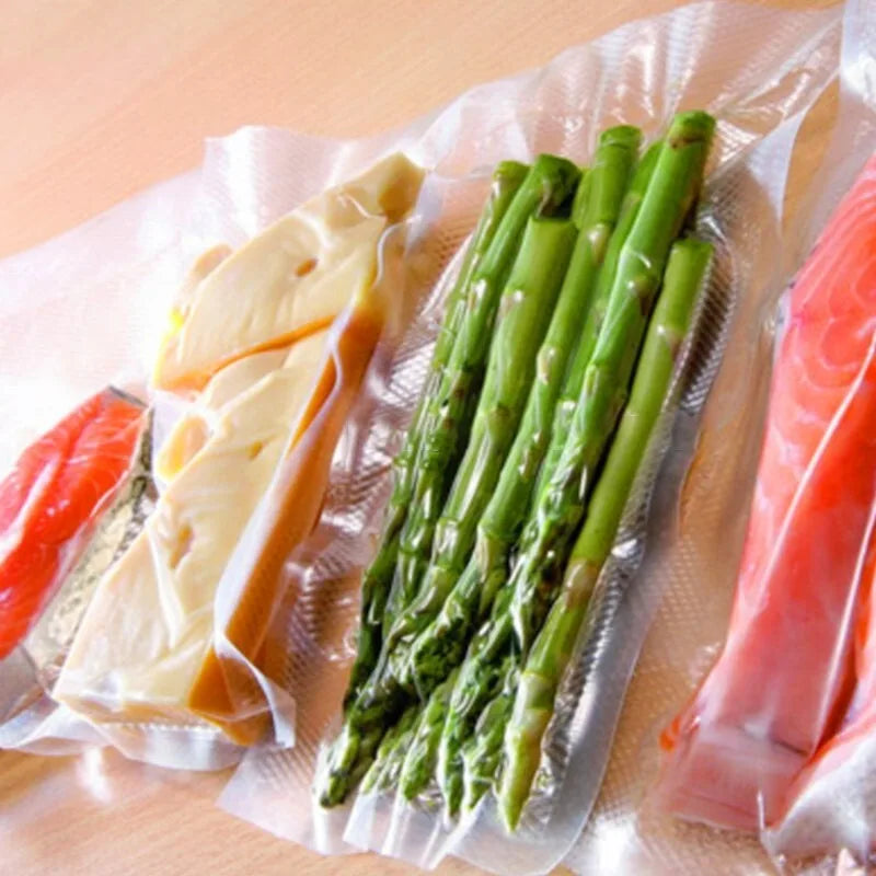 50PCS/Lot BPA-Free Vacuum Food Bags, Vacuum Sealed Storage Bags For Food Storage and Preservation,Reusable Vacuum Sealer Bag