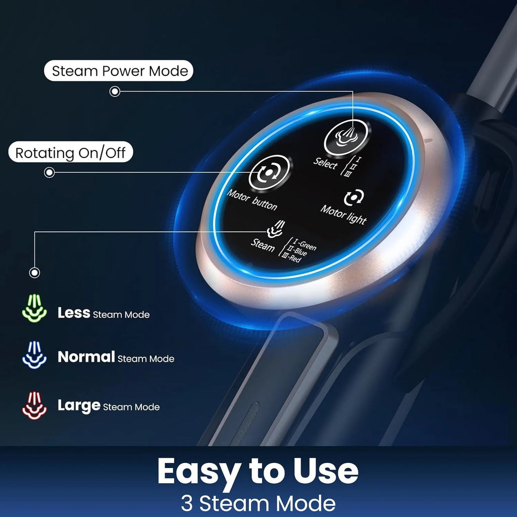 INSE VM6 Steam Mop Cleaner with Rotating Mop Pad 1300W