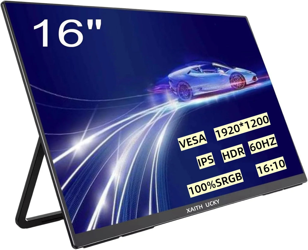 XAITH  UCKY 14/16-Inch Portable Touch Monitor 1200P HDR 16:10