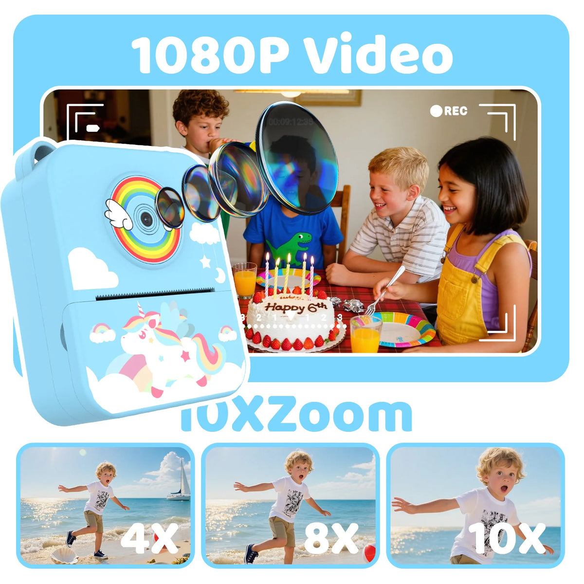 Digital Children Camera Instant Print Photo Video Recorder