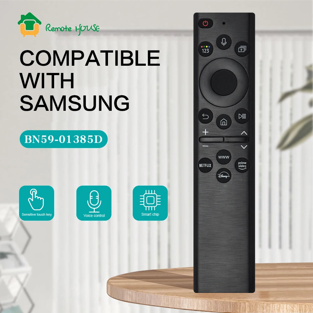 BN59-01385D Solar Voice Remote Control Replacement For Samsung Smart TVs BN59-01385D