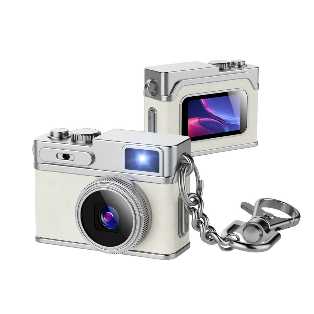 1080P HD Retro Mini Camera Thumb Camera Wearable Portable Mini Keychain Camera for Outdoor Travel Photography VLOG