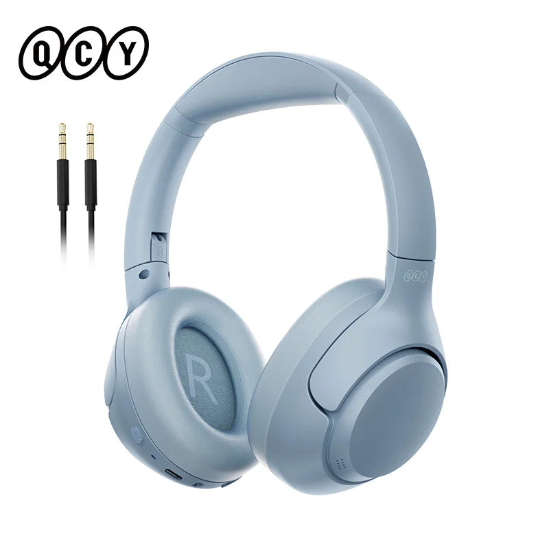 QCY H3 ANC Wireless Headphones Bluetooth 5.4 Hi-Res Audio Over Ear Headset 43dB