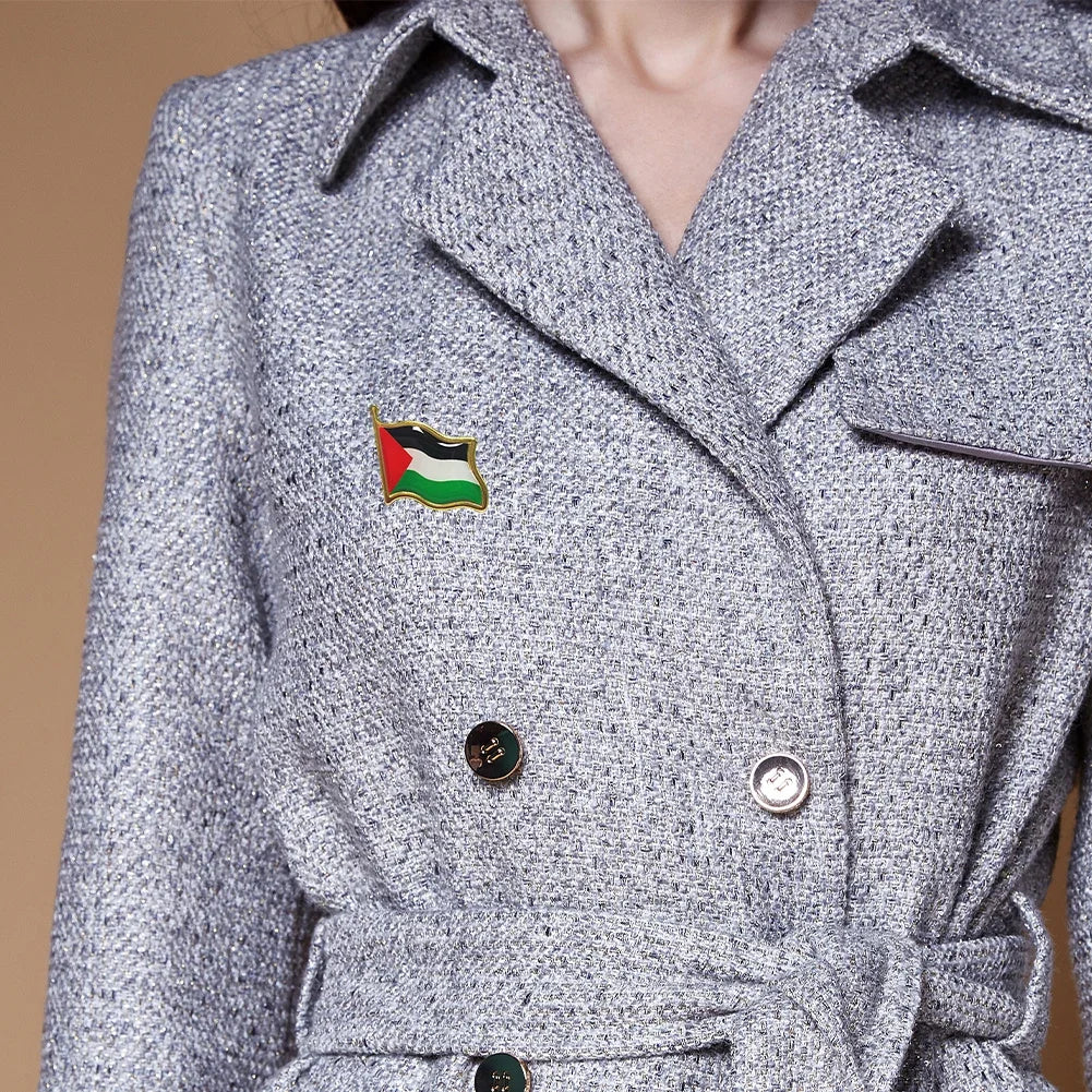 5-80Pcs Palestine Metal Flag Lapel Pin Badges For Clothes Backpack Brooch Delicate Souvenir Badge Pin Palestinian Brooch Gifts
