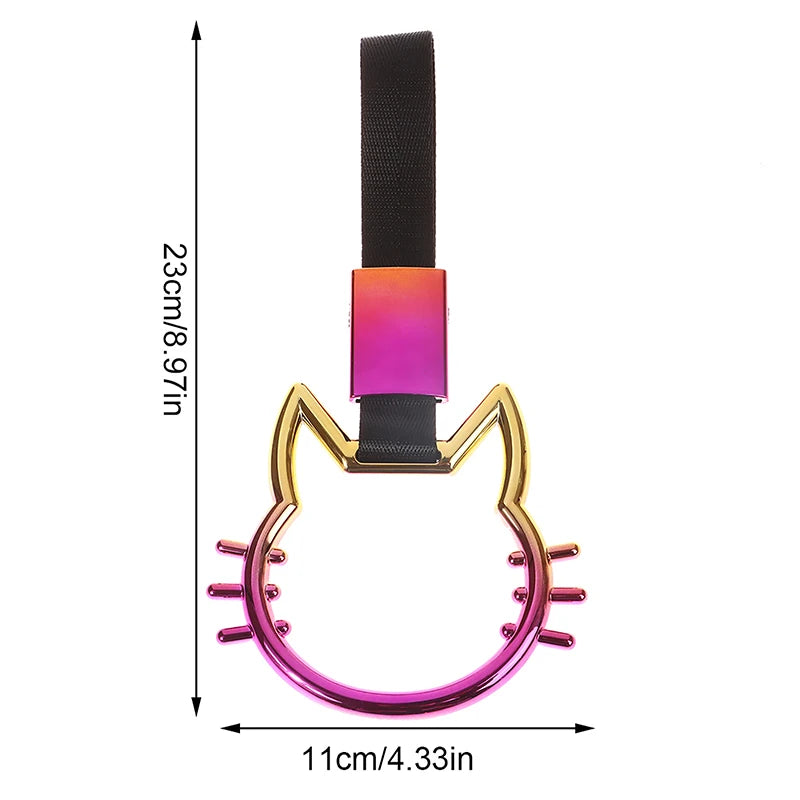 1Pc Train Bus Handle Hand Strap Drift Charm Strap Drift Auto Accessories Car Styling Car Heart Straps Front Tow Hook