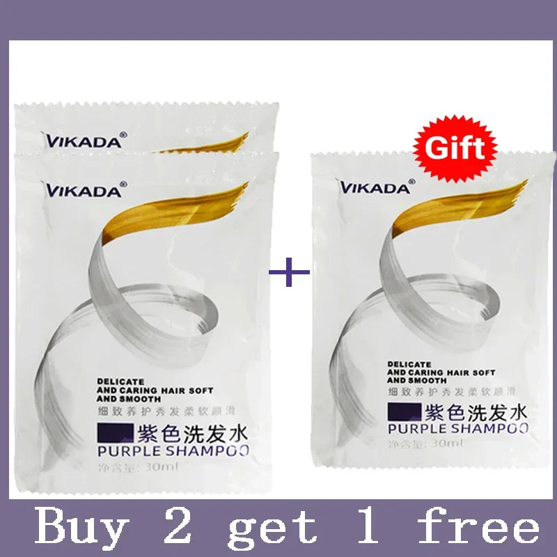 300Ml Color Fixing Purple Shampoo Lock Color Cover Gray Hair