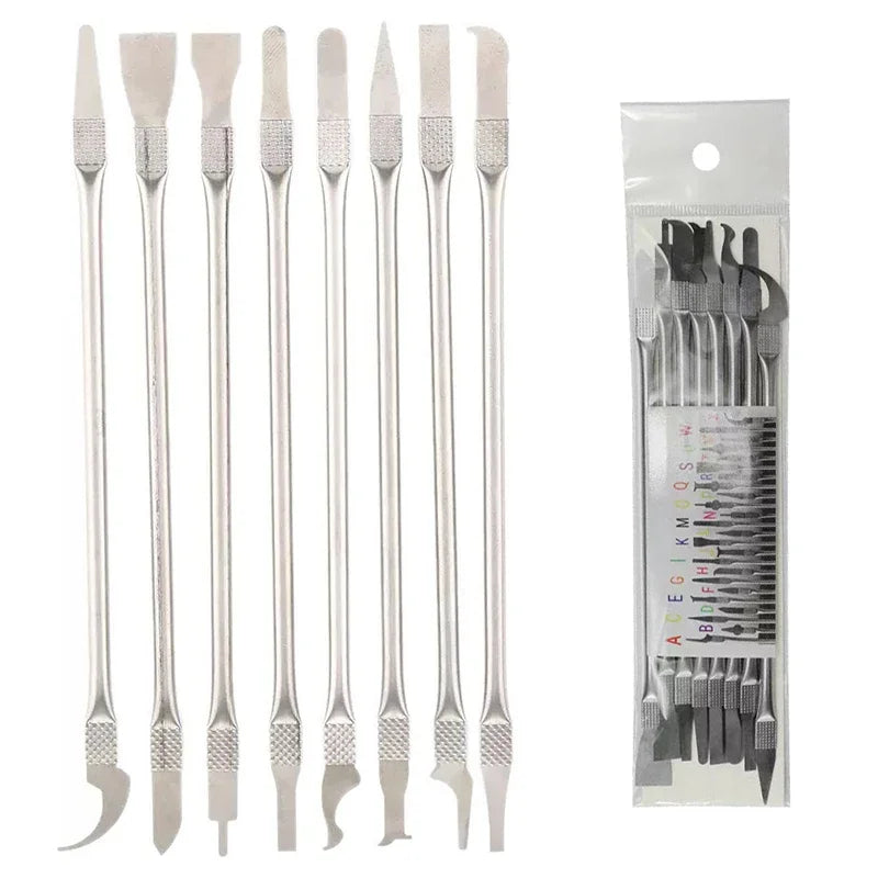8PCS CPU IC Glue Remover Thin Blades Set Professional Chip Repair Tools for Mobile Phone Computer Motherboard Repair