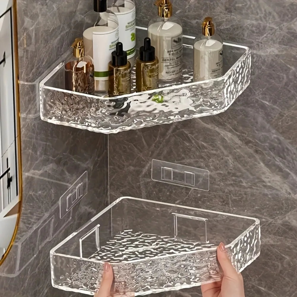 Corner Shelf Wall Mount Corner Glacier Design Bathroom