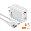 120W USB Fast Charging Charger Type C Cable Quick Charge Phone Adapter for Xiaomi 14 Redmi Oneplus Huawei Samsung Wall Charger