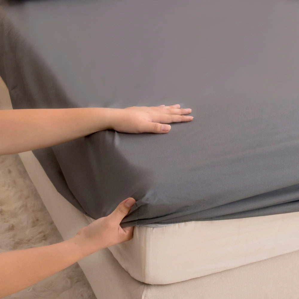 Waterproof Fitted Bed Sheet With 360 Elastic Band Bedsheet