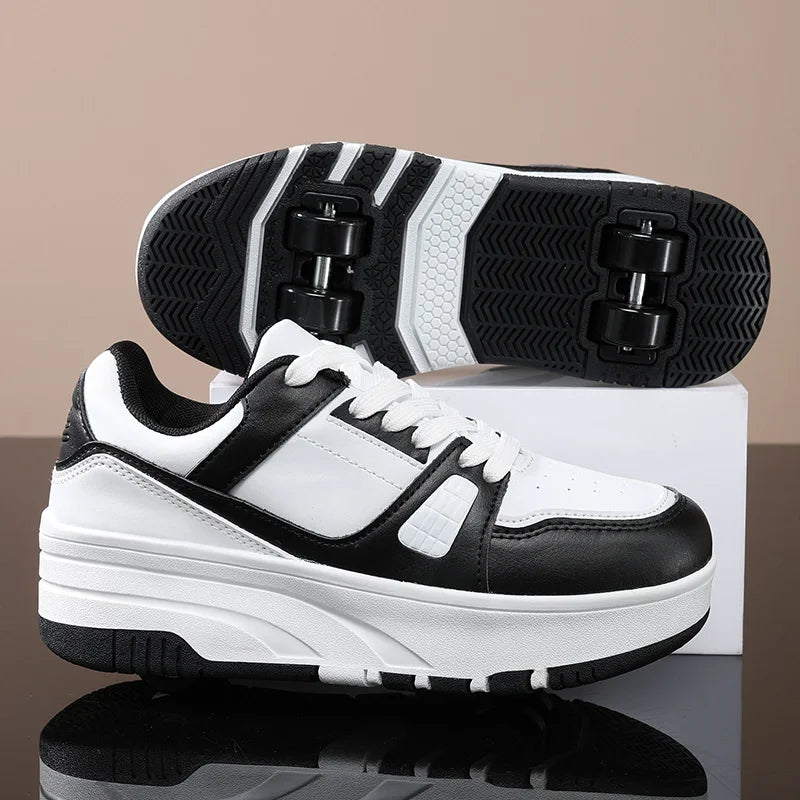 Four wheel roller shoes Boys girls walking shoes Casual outdoor